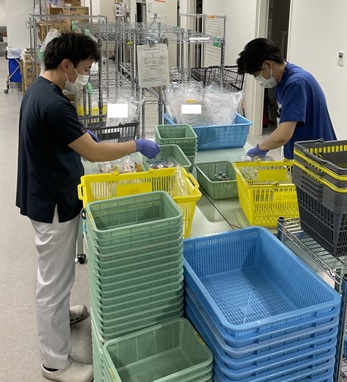 注射薬調剤の様子