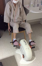 病室内でのエルゴメーター訓練