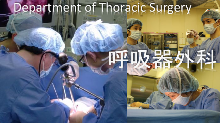 Department of Thoracic Surgery 呼吸器外科